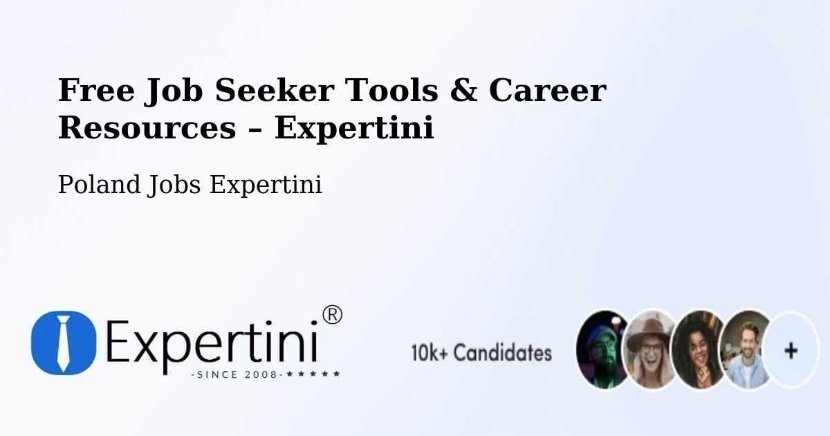 Free Job Seeker Tools & Career Resources – Kup - Kup, Poland Jobs Expertini