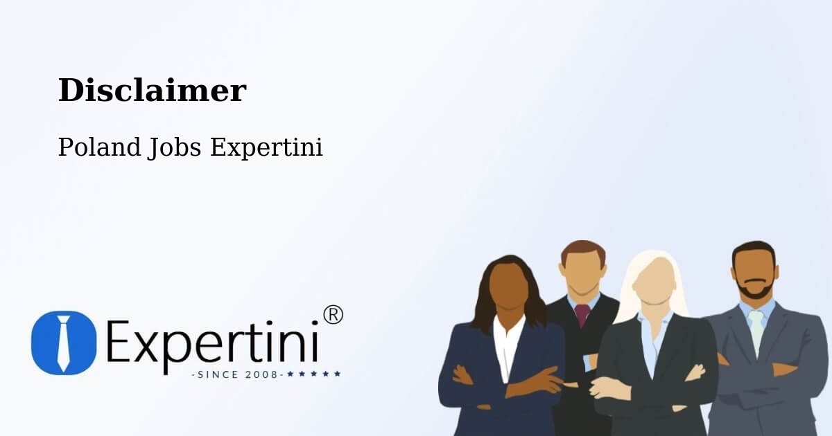 Disclaimer – Kup - Poland Jobs Expertini